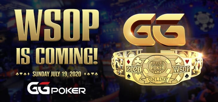 GGPoker zorganizuje turnieje mistrzowskie WSOP Online