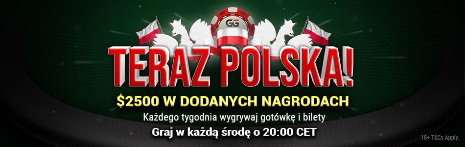 Teraz Polska! $2500 dodane w turniejach dla Polaków na GGPoker