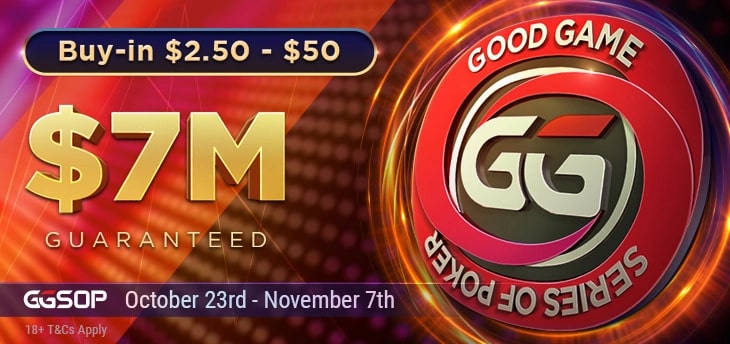 GGSOP z pulą $7.25 MLN na GGPoker startuje 23 października