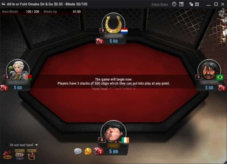 all in or fold sit & go ggpoker