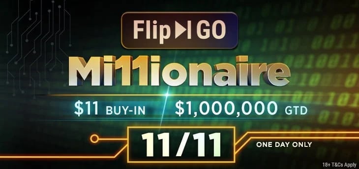 Zagraj o Część z Puli $1 MLN w Flip & Go Millionaire na GGPoker