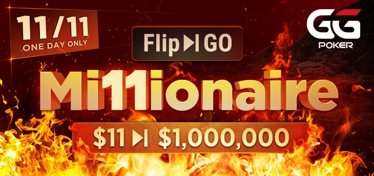 Co najmniej $1 000 000 w puli nagród do zgarnięcia w $11 Flip & Go Millionaire